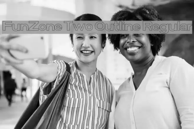 FunZone Two Outline Regular フォント examples