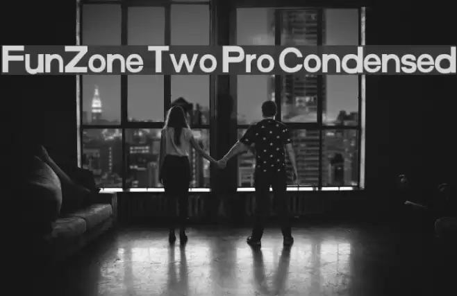 FunZone Two Pro Condensed Font examples