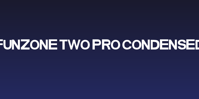 FunZone Two Pro Condensed Social Header