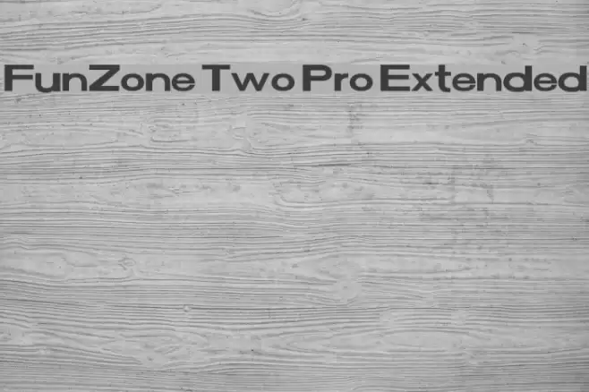 FunZone Two Pro Extended Font examples