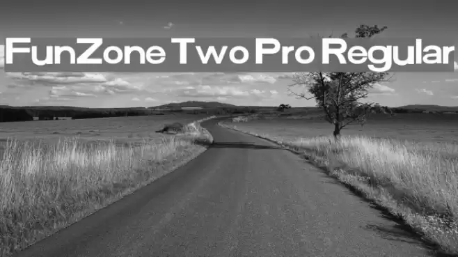 FunZone Two Pro Regular Font examples