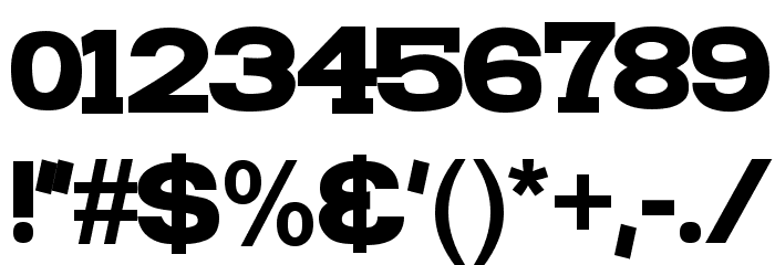 FunZone Two Serif Bold Font OTHER CHARS