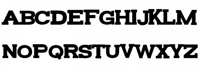 FunZone Two Serif Bold फ़ॉन्ट अपरकेस