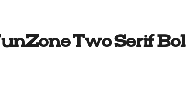 FunZone Two Serif Bold Logo