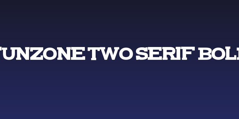 FunZone Two Serif Bold Social Header