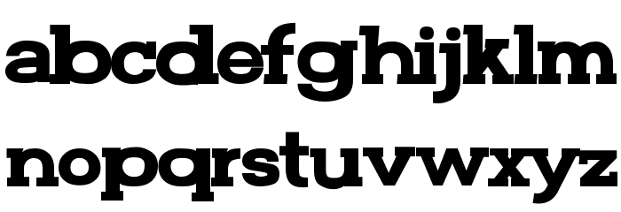 FunZone Two Serif Bold Font LOWERCASE