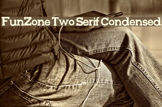 FunZone Two Serif Condensed Example 2