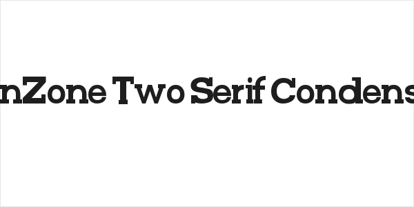 FunZone Two Serif Condensed Logo