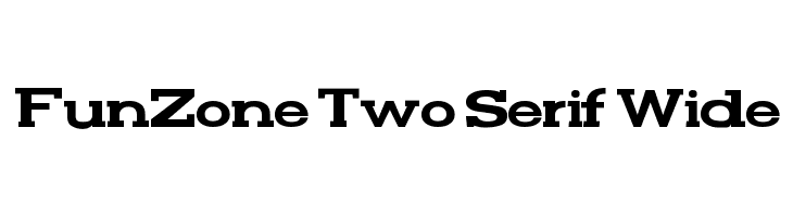 FunZone Two Serif Wide  免费字体下载