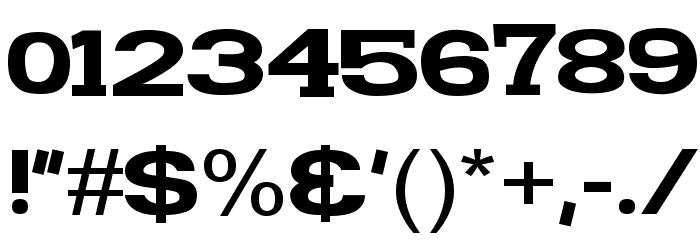 FunZone Two Serif Wide Font OTHER CHARS