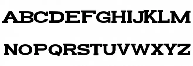 FunZone Two Serif Wide Fuentes MAYÚSCULAS