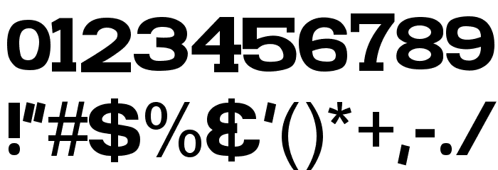 FunZone Two Serif Font OTHER CHARS