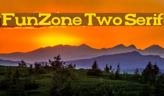 FunZone Two Serif Example 2
