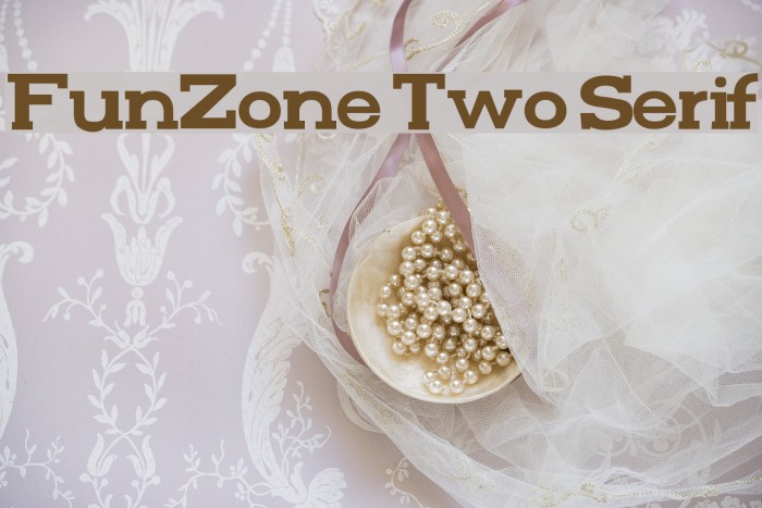FunZone Two Serif Font examples