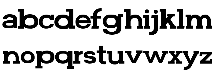 FunZone Two Serif Font LOWERCASE