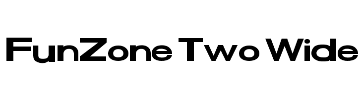 FunZone Two Wide  フリーフォントのダウンロード
