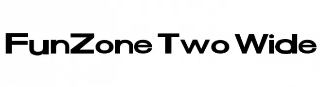 FunZone Two Wide  नि: शुल्क फ़ॉन्ट्स डाउनलोड