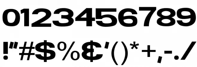 FunZone Two Wide Font OTHER CHARS