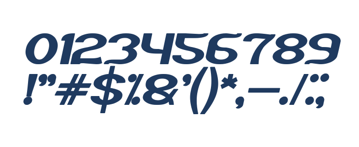 Funatic Bold Italic Other Characters