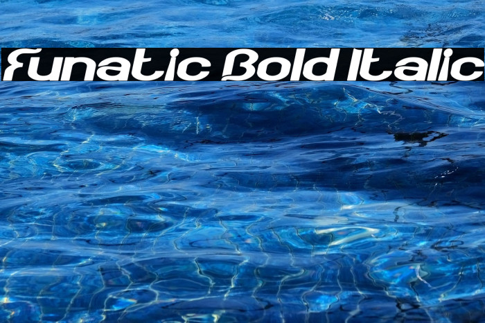Funatic Bold Italic Example 3