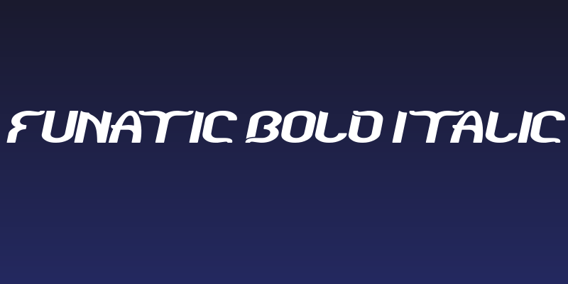 Funatic Bold Italic Social Header
