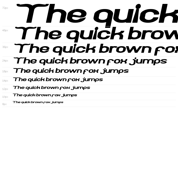 Funatic Bold Italic Waterfall