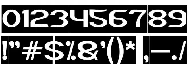 Funatic-Inverse Font OTHER CHARS