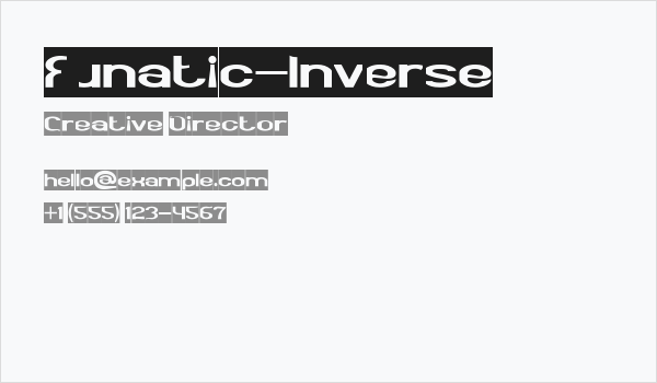 Funatic-Inverse Business Card