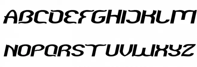 Funatic Italic Schriftart Groß