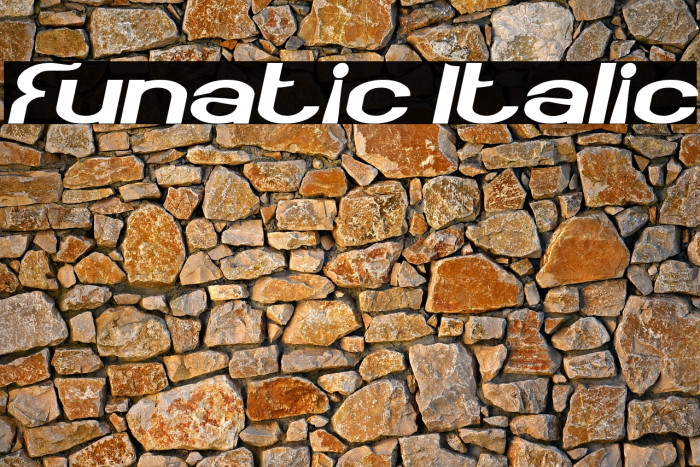 Funatic Italic Example 2