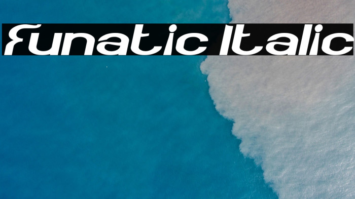 Funatic Italic Example 3
