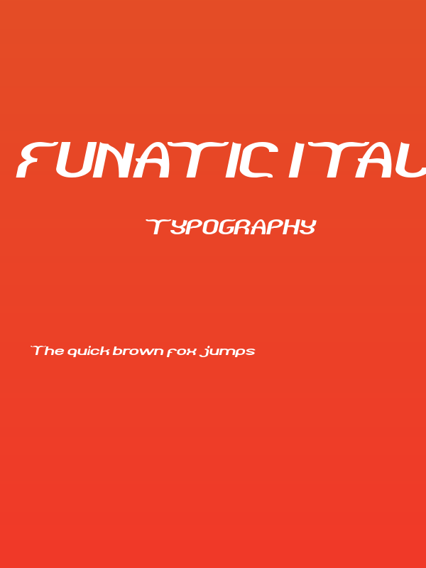 Funatic Italic Poster