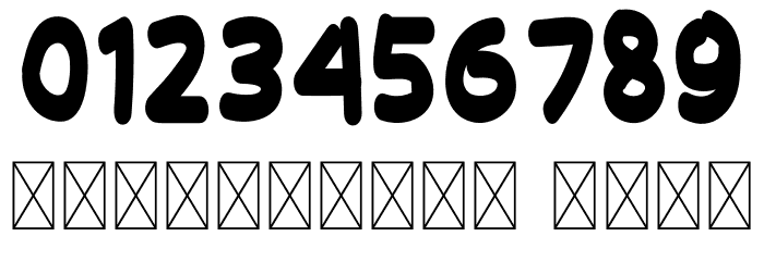 Funblob Free Bold Font OTHER CHARS
