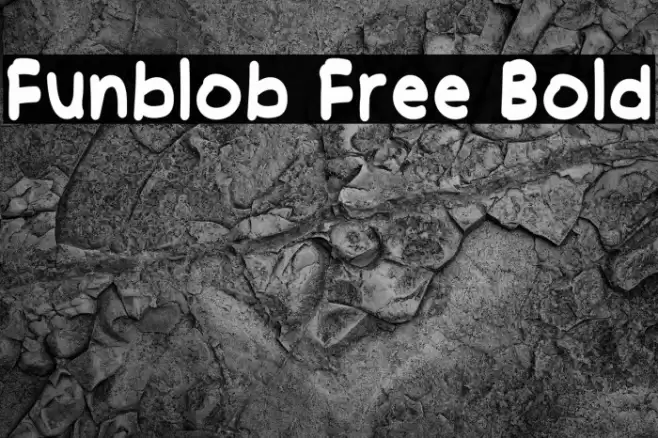 Funblob Free Bold फ़ॉन्ट examples