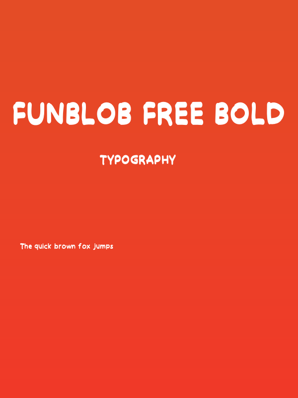 Funblob Free Bold Poster