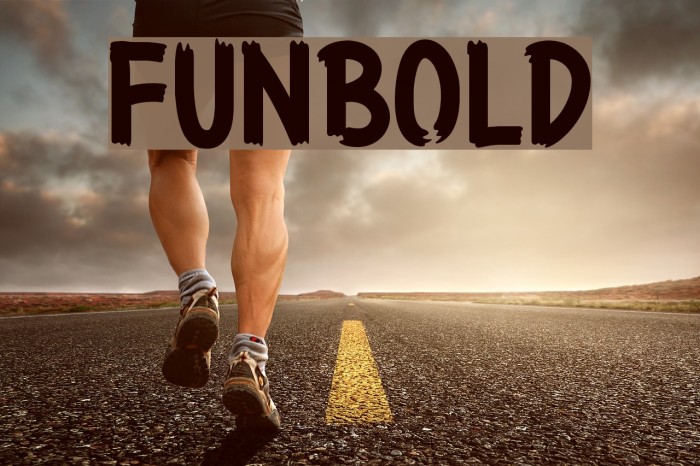Funbold Font examples