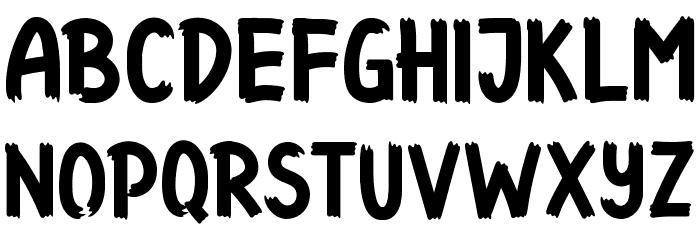 Funbold Font LOWERCASE