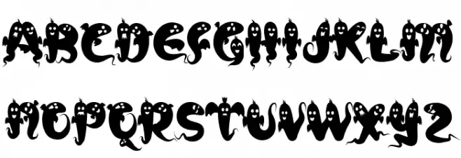 Funboo Font UPPERCASE