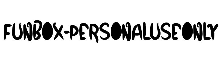 Funbox - Personal Use Only  フリーフォントのダウンロード