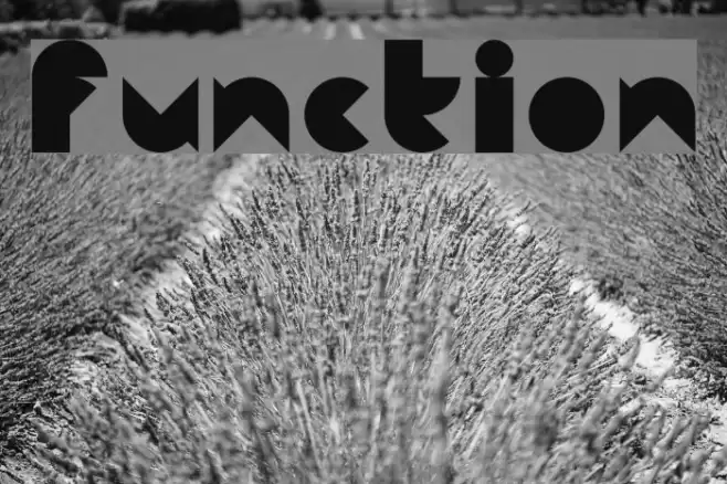 Function Schriftart examples