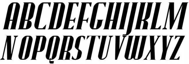 Fund Italic Caratteri MAIUSCOLE