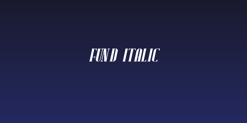 Fund Italic Social Header