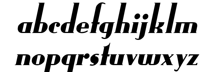 Fund Italic Font LOWERCASE