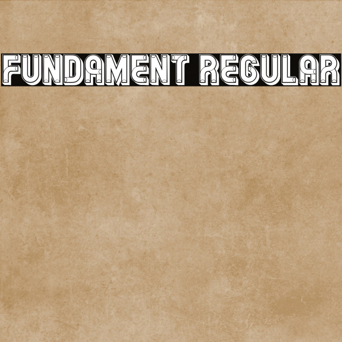 Fundament Regular Example 1