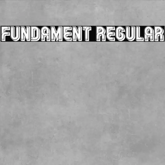 Fundament Regular Font examples