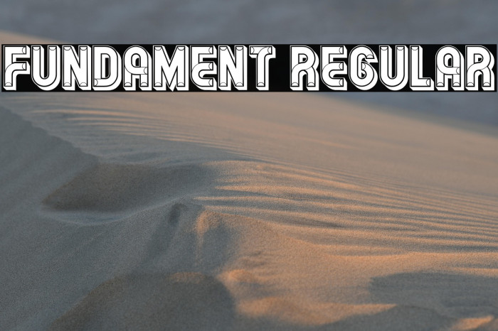 Fundament Regular Example 2