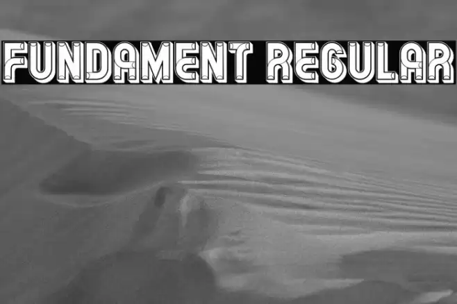 Fundament Regular Font examples