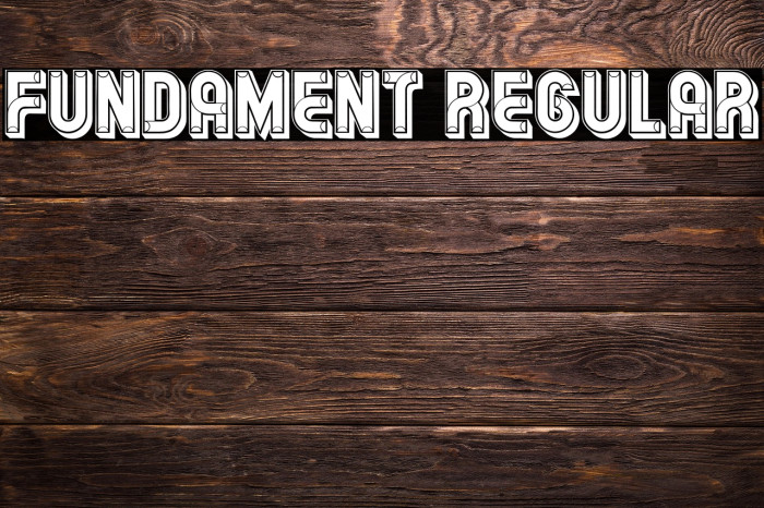 Fundament Regular Example 3