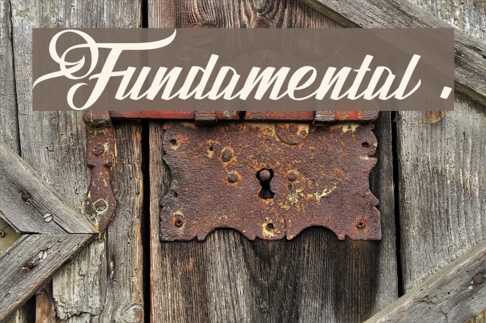 Fundamental 1.0 Font examples