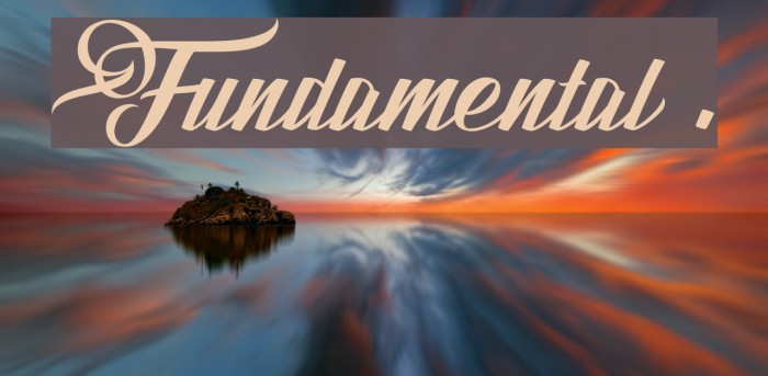 Fundamental 1.0 Font examples